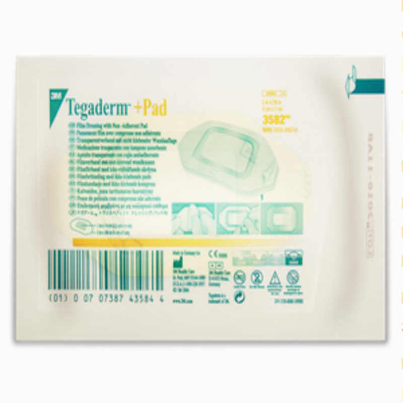 Плівкова пов'язка з подушечкою, що не прилипає Tegaderm TM +Pad, 5 см х 7 см